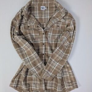 Princess Polly Plaid Flannel Button Jacket Oversized Shacket